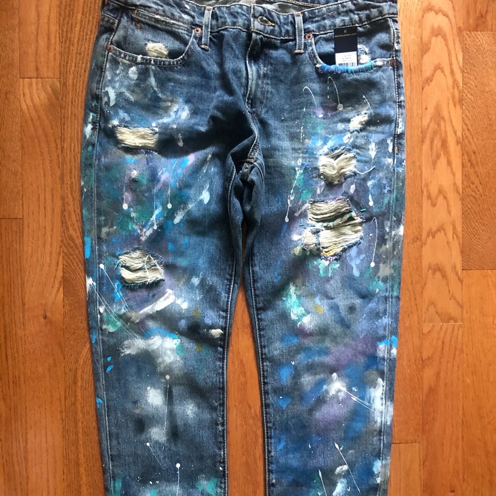 Polo Ralph Lauren Paint Splatter Jeans
